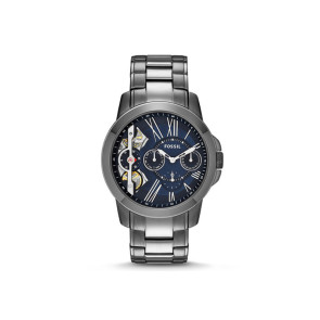 Uhrenarmband Fossil ME1146 Rostfreier Stahl Anthrazitgrau 22mm